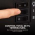 Estufa Chimenea Efecto Fuego 220V 2000W Diseño Clásico Negro