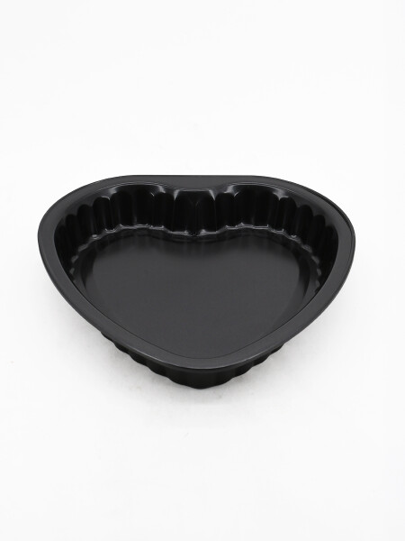 ASADERA FORMA CORAZON NEGRO