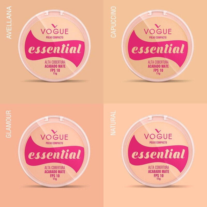 Polvo Compacto Vogue Essential Natural 11 g Polvo Compacto Vogue Essential Natural 11 g