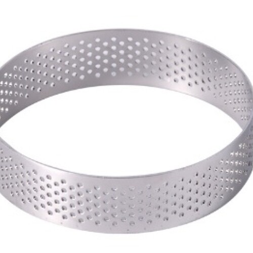 Molde para postres micro perforado metal 8cm N/a