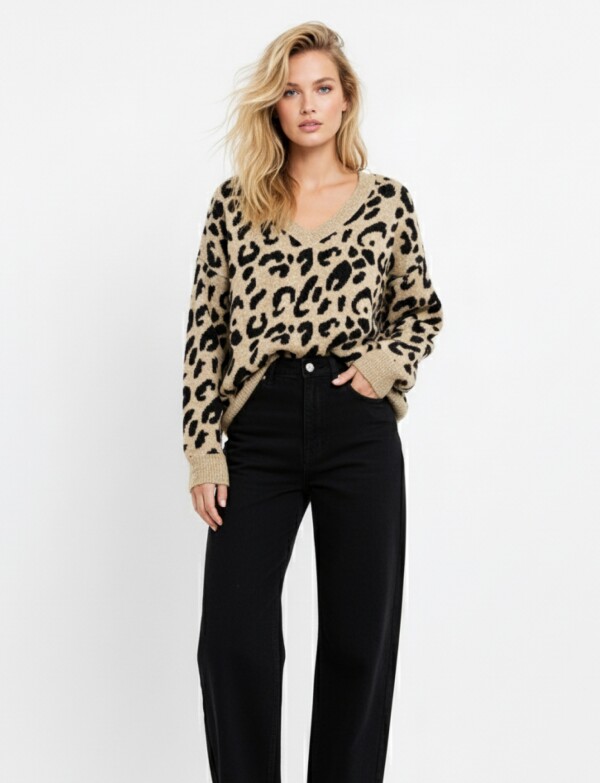 Buzo Lana TOSTADO/MULTI