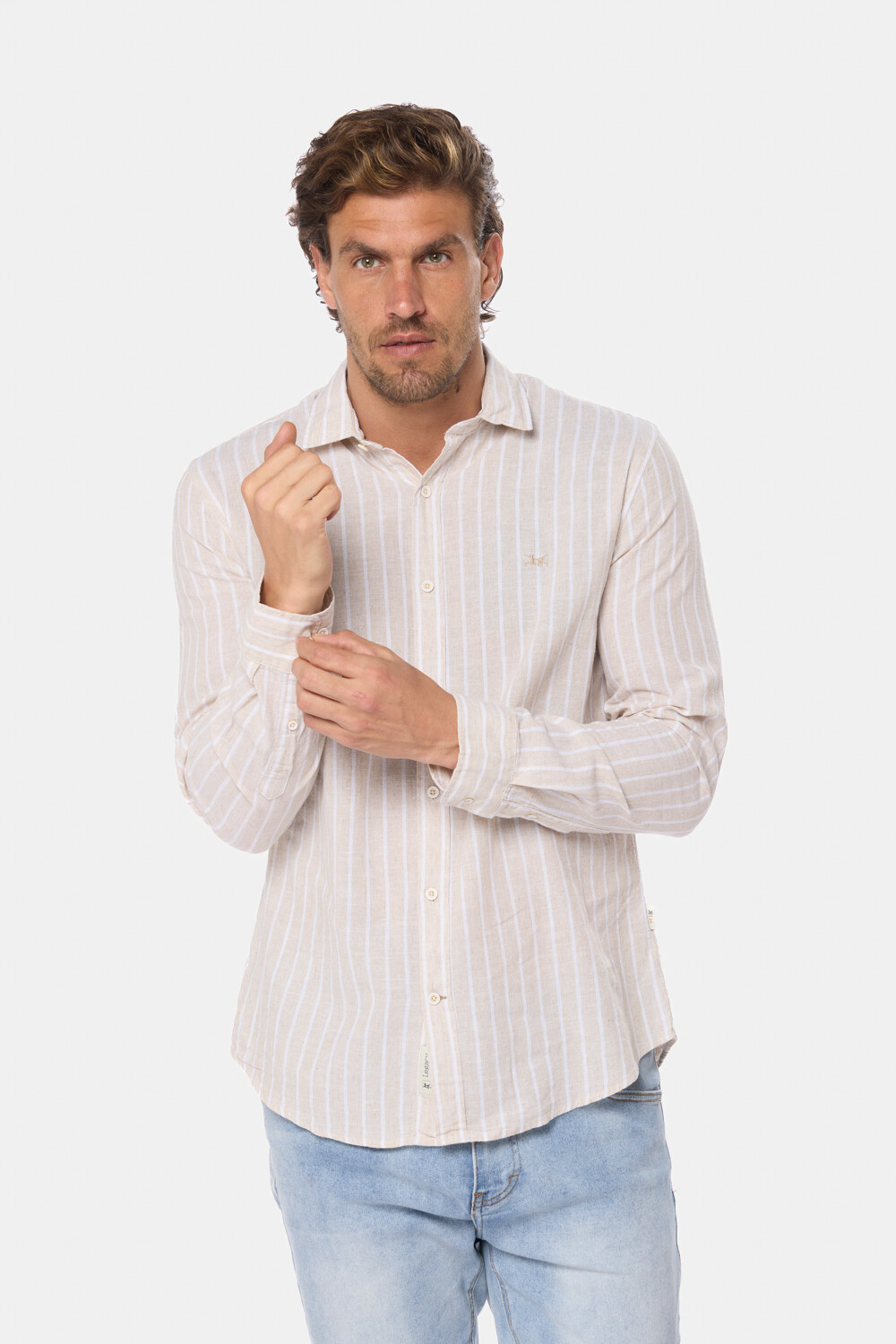 CAMISA DE LINO Beige