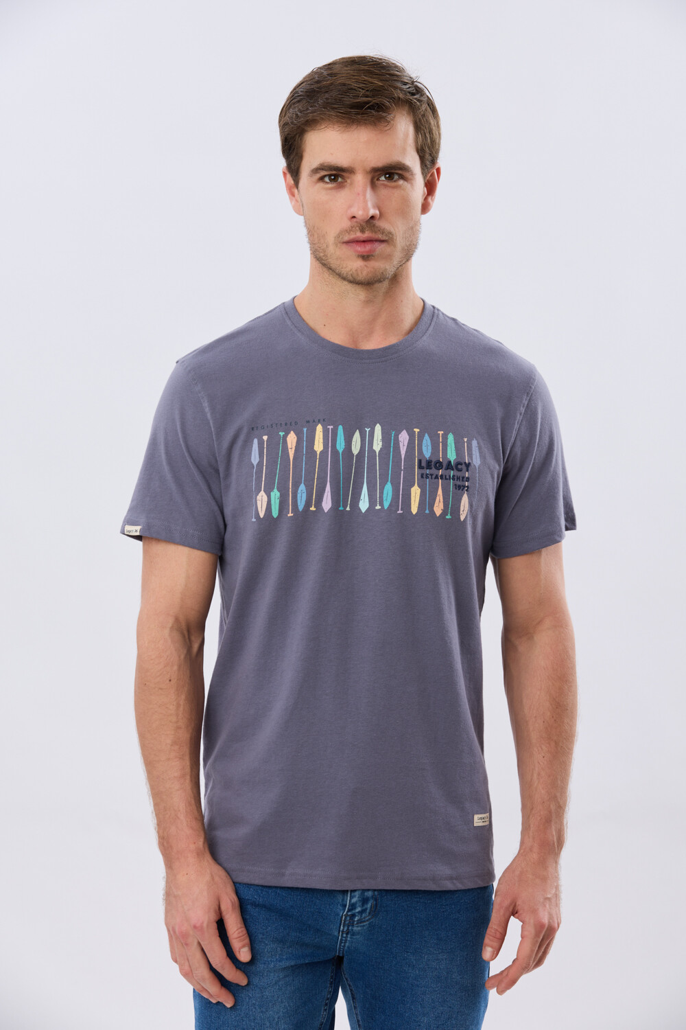 REMERA ESTAMPADA Azul