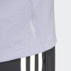 Remera Adidas Own the Run 3 Rayas Violeta