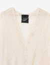 Kimonos Kimono Con Lurex - Blanco Crudo