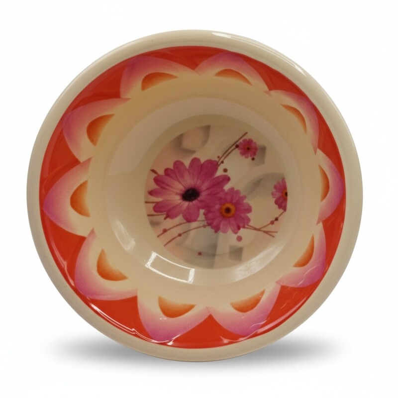 BOWL DE MELAMINA FLORAL 9´´ BOWL DE MELAMINA FLORAL 9´´
