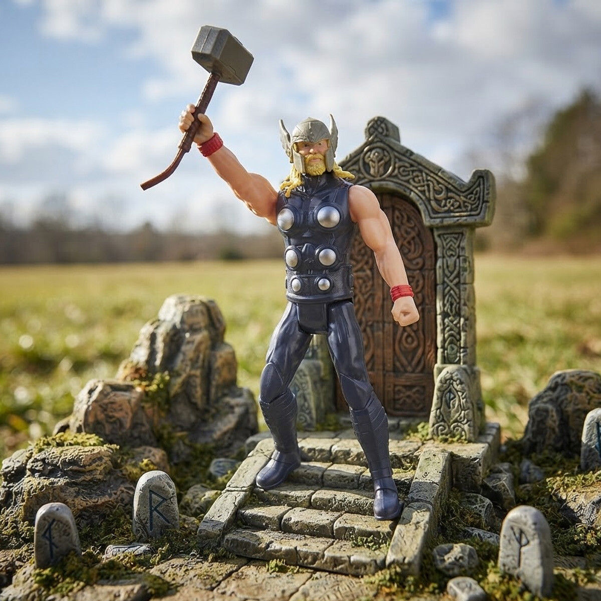 Figura Marvel con Articulación Thor 30 cm Oficial 