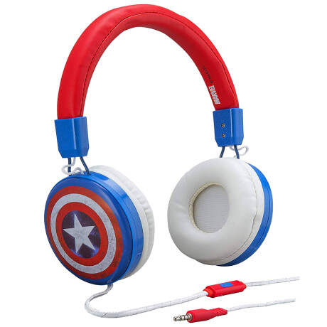 Auriculares Vincha Capitán América CA-M48 ROJO