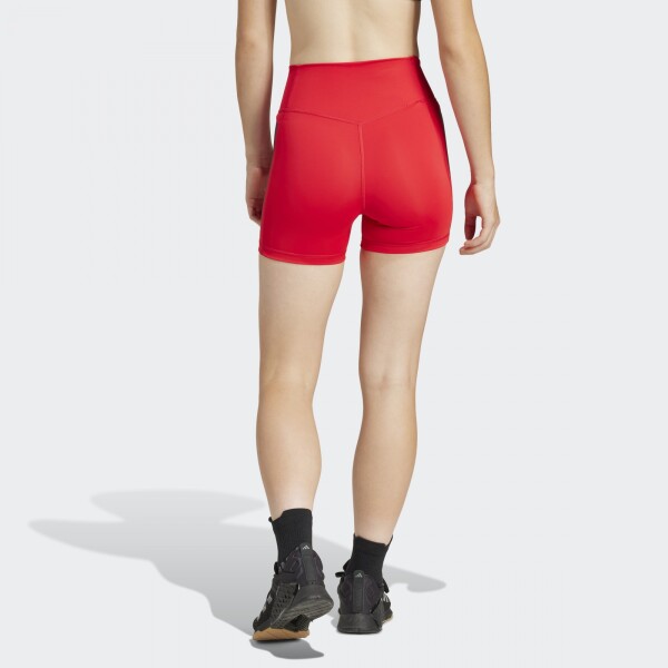 Calza Adidas Optime 3-Stripes Rojo