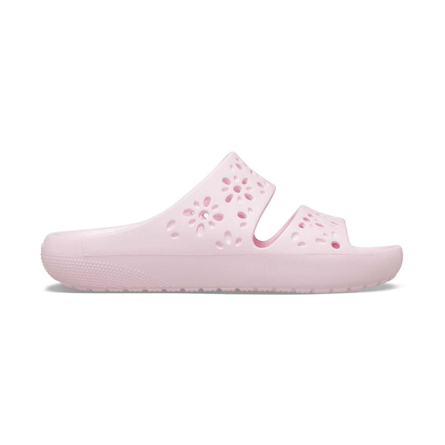 Floral Cut Out Sandal - Unisex Pink Milk