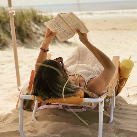 Silla reposera mochila reclinable Club Petates Amarillo