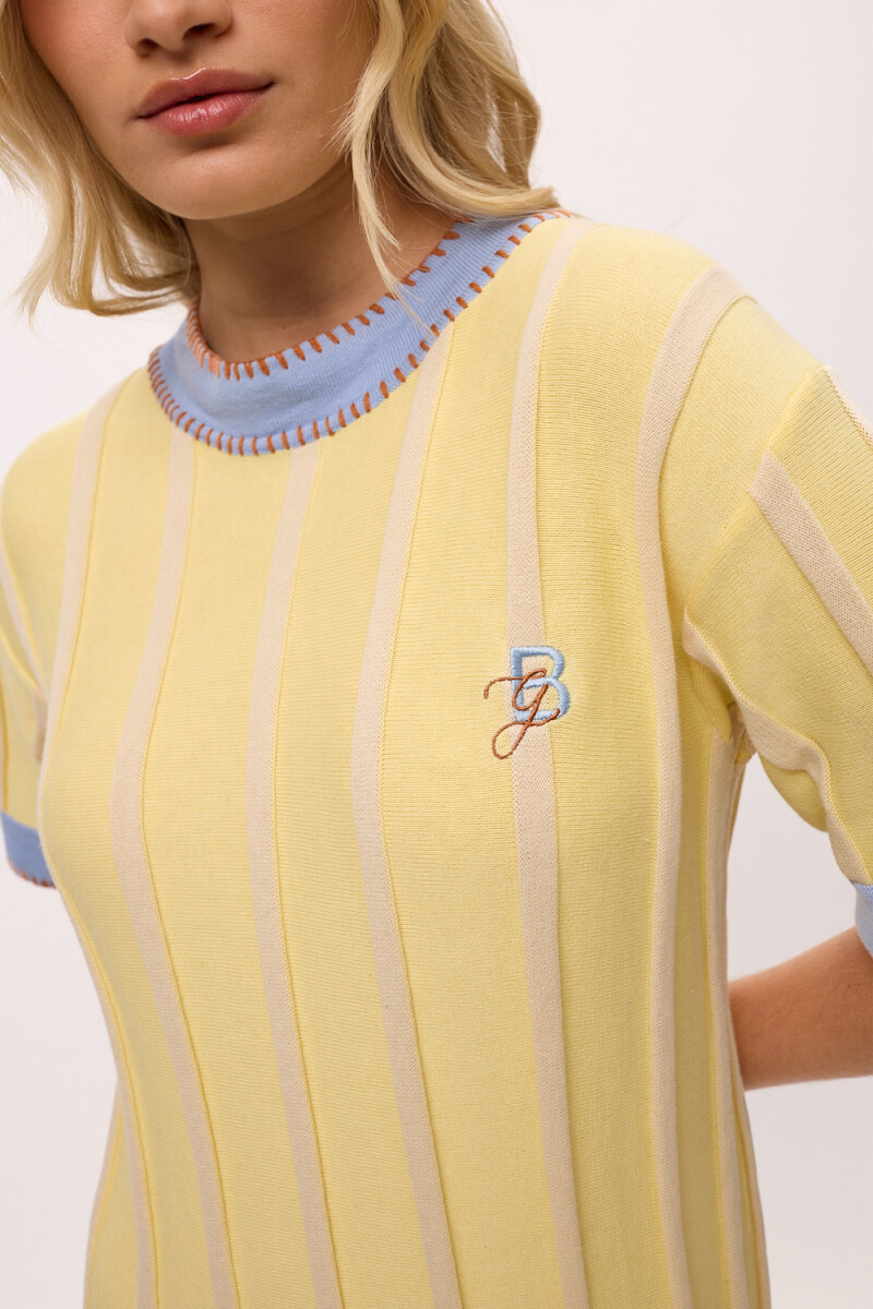 Vestido Rerhombus Amarillo