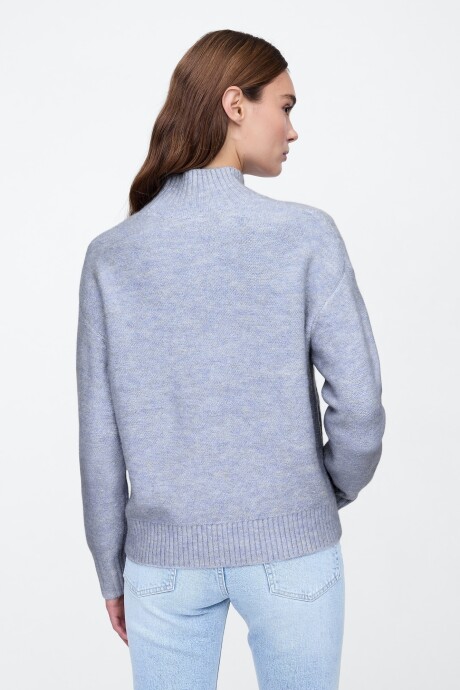 Buzo Polera Ochos Mujer Lt Blue Heather