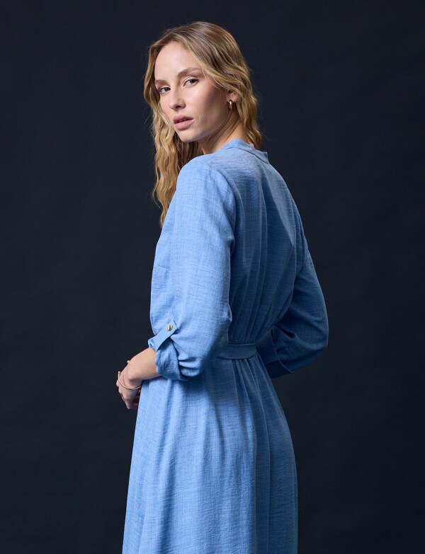 Vestido Maxi CELESTE OSCURO