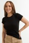 Remera básica cuello redondo NEGRO