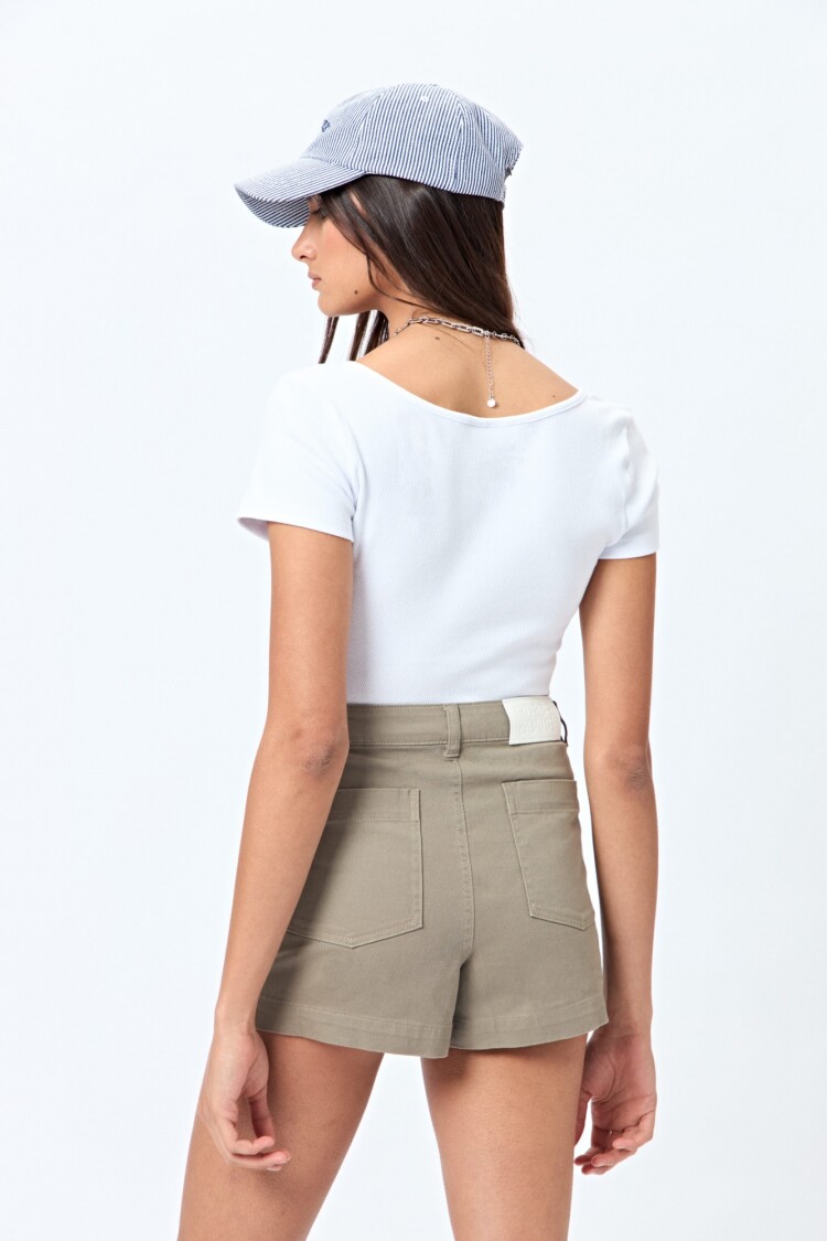 SHORT RENI Verde Seco