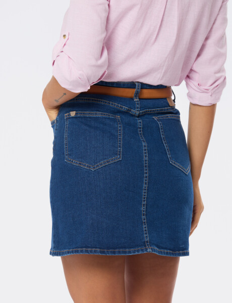 POLLERA DE JEAN Azul