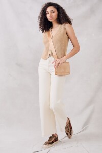 Chaleco Lurex Camel