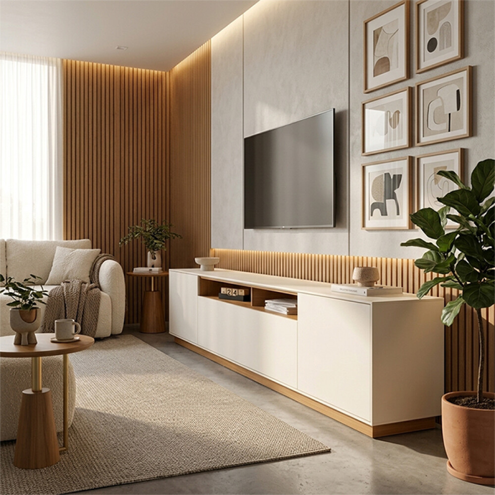 RACK APARADOR PARA TV O AUDIO 3 PUERTAS RACK APARADOR PARA TV O AUDIO 3 PUERTAS