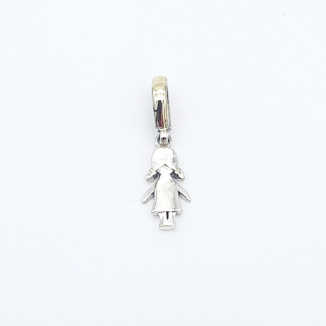 Colgante de Plata 925 con argolla en Doublé de Oro 18 kt Linea Kids Niña