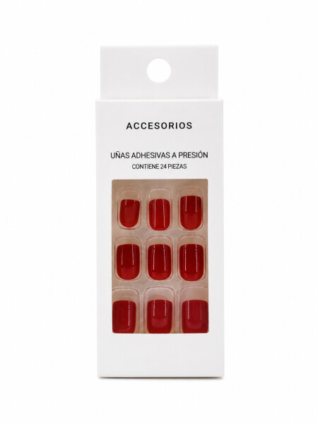 UÑAS POSTIZAS ROJO
