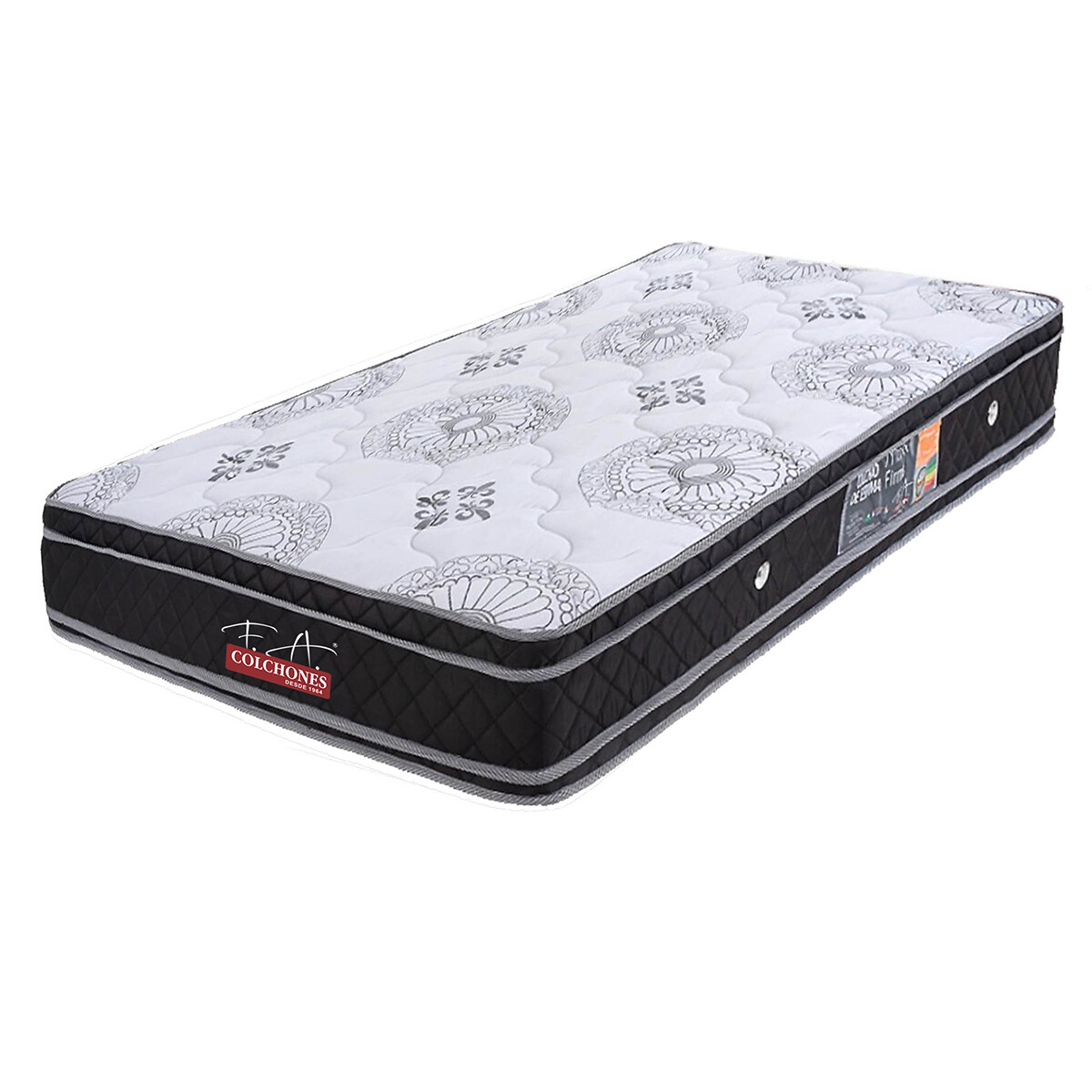 Colchón ortopédico 1 plaza 26 cm Maxx Firme - GRIS 
