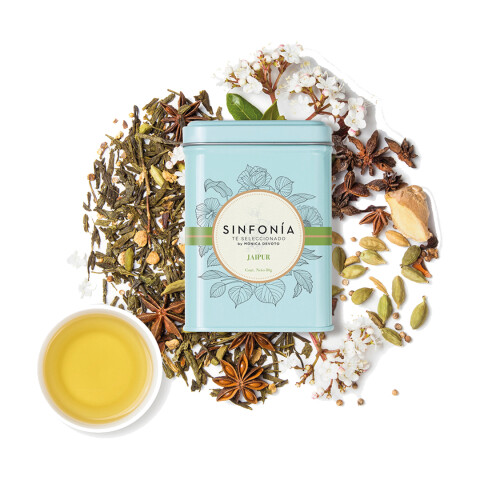 Té Jaipur Sinfonía 80g Te Sinfonia Jaipur Lata Verde