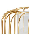 Portavelas KRESTER Ø15xA18cm dorado LED Portavelas KRESTER Ø15xA18cm dorado LED