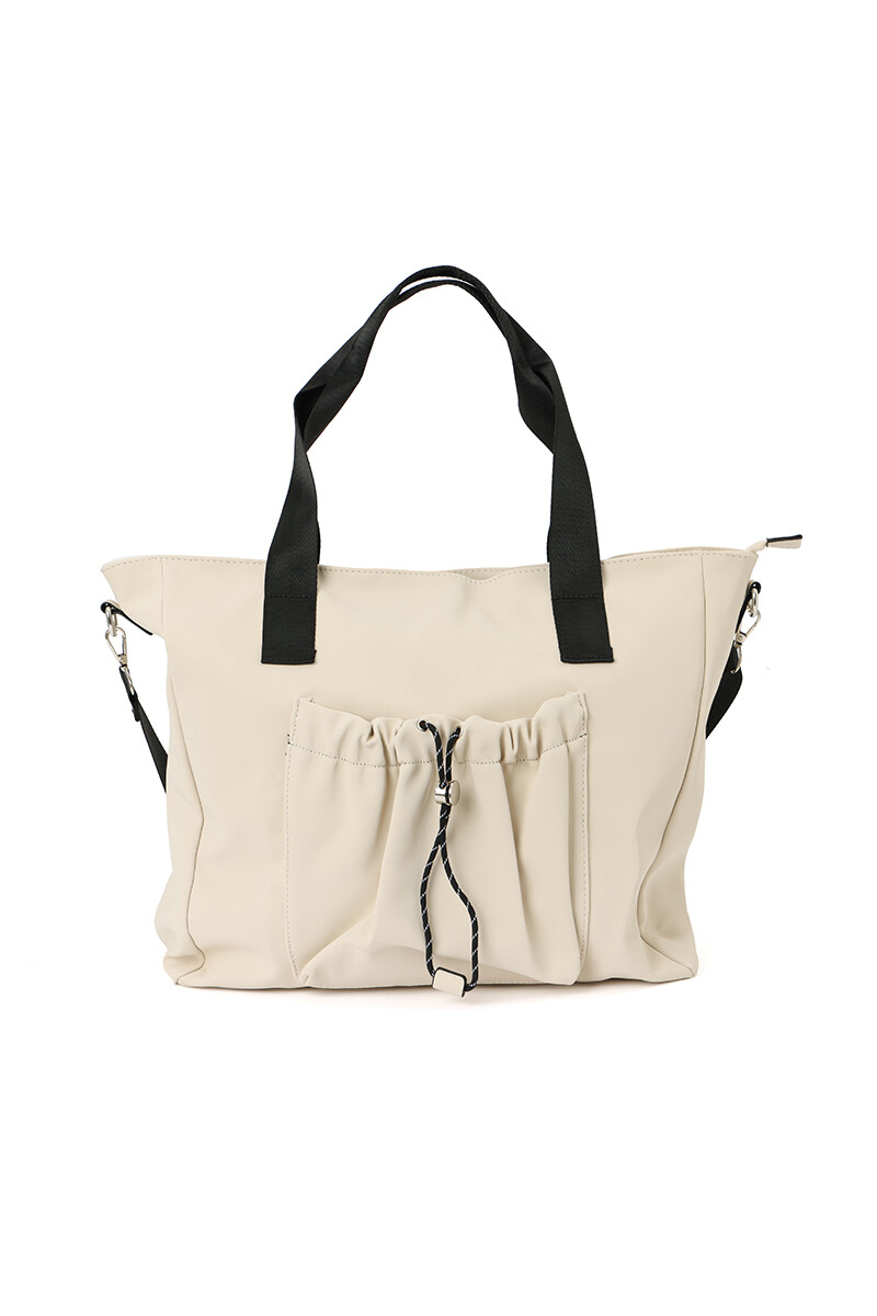 Bolso de nylon Crudo