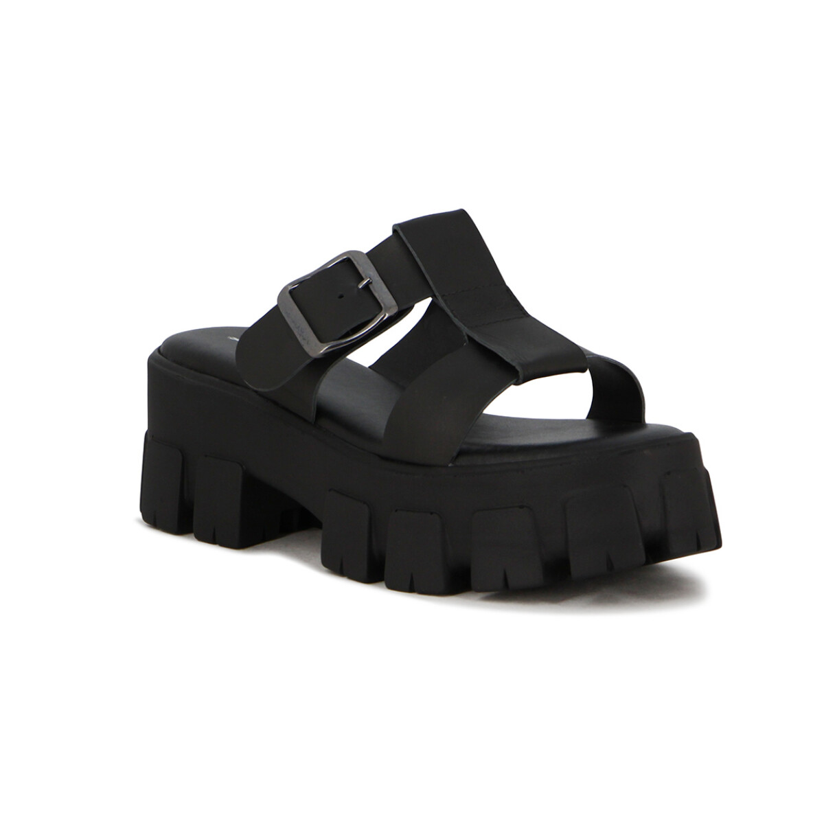 Sandalias Mujer Darkness Plataforma - Negro-negro 