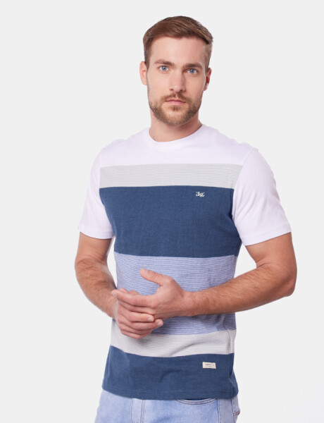 REMERA RAYADA Marino