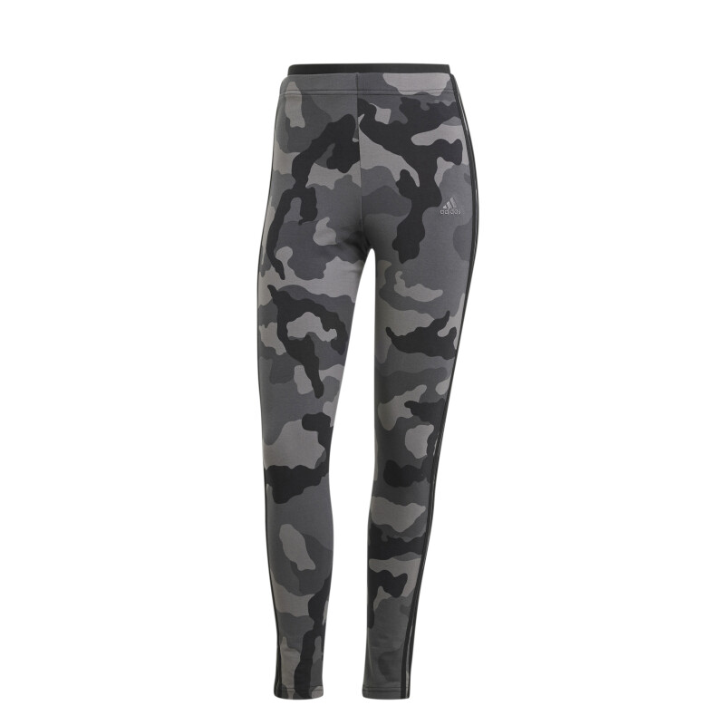 Calza de Mujer Adidas Essentials Camo Print Negro - Gris