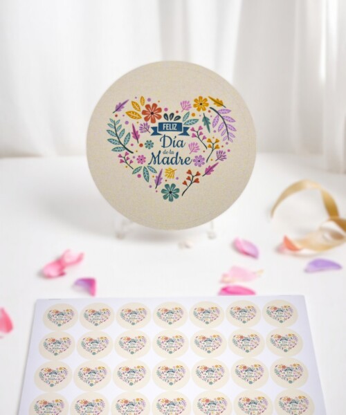 Stickers día de la madre plancha DISEÑO 5