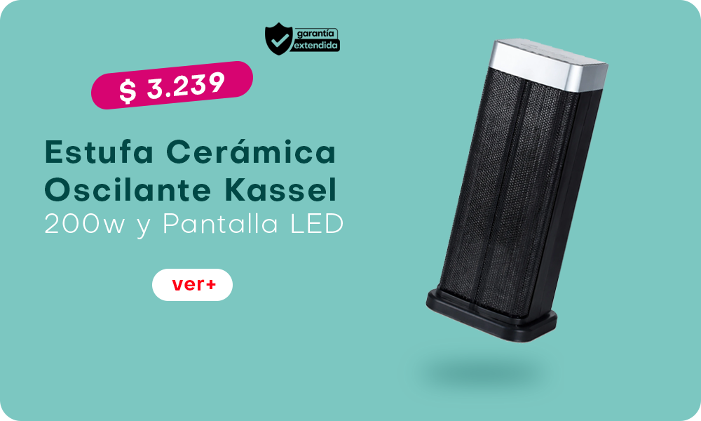 ¡Estufa Cerámica Oscilante Kassel oferta!