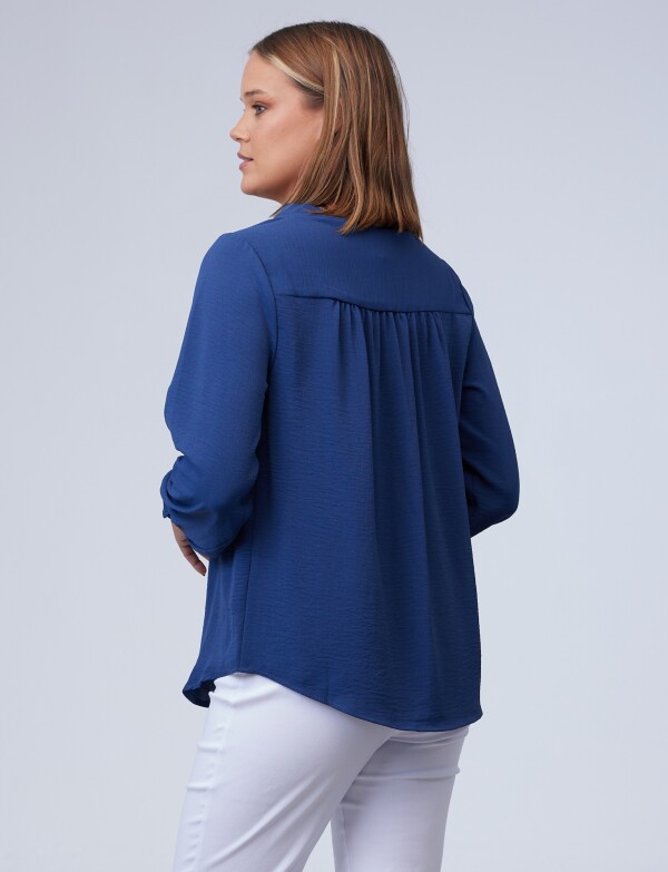 Blusa Frunces AZUL