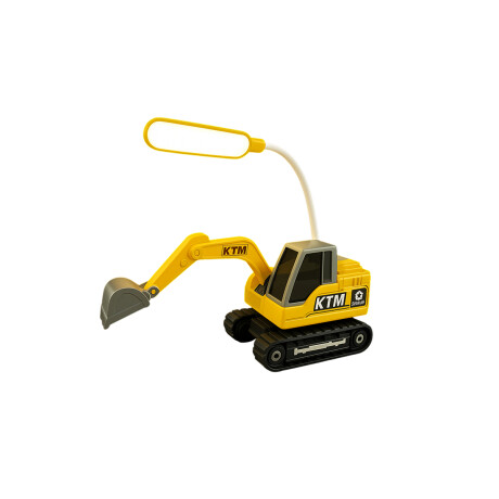 Mini Excavadora LED Recargable con Luz – USB Amarillo