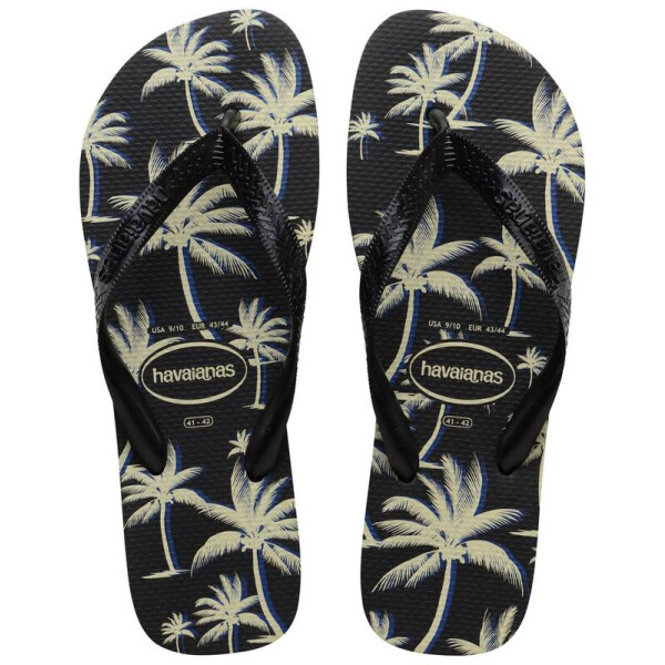 Ojotas Havaianas Aloha Negro-blanco