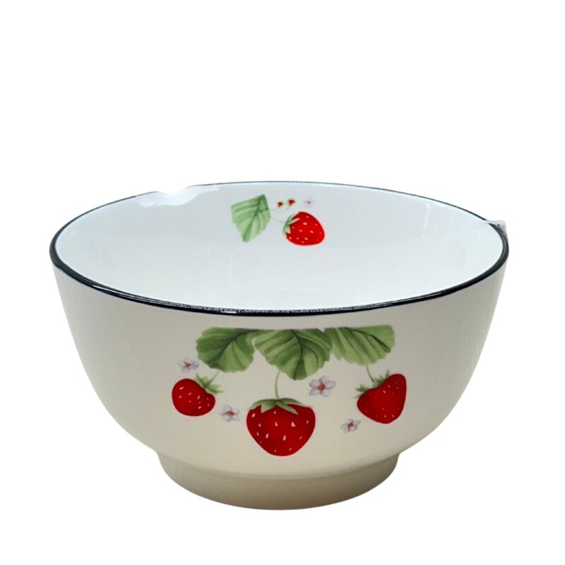 BOWL DE PORCELANA CON DSEÑO FRUTAL • 14cm BOWL DE PORCELANA CON DSEÑO FRUTAL • 14cm