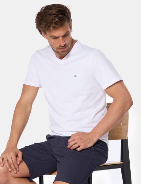 BERMUDA CON CINTURA ELASTIZADA Azul