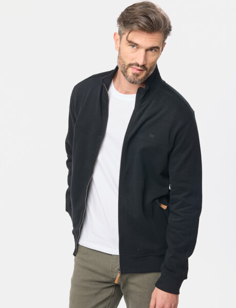 CAMPERA DE FELPA CUELLO ALTO Negro