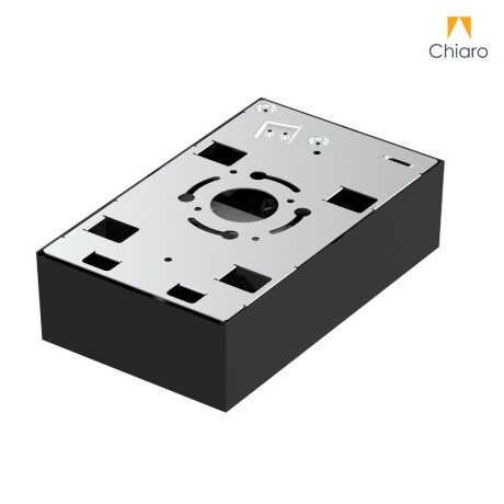 Aplique spot led rectangular chato 16w móvil Dimerizable 2700K NEGRO