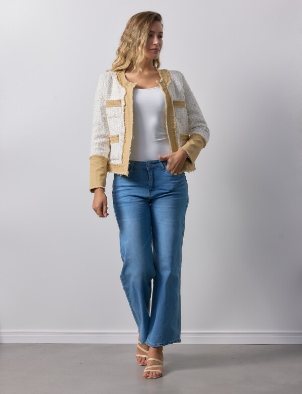 Chaqueta Tweed & Denim CRUDO/MULTI