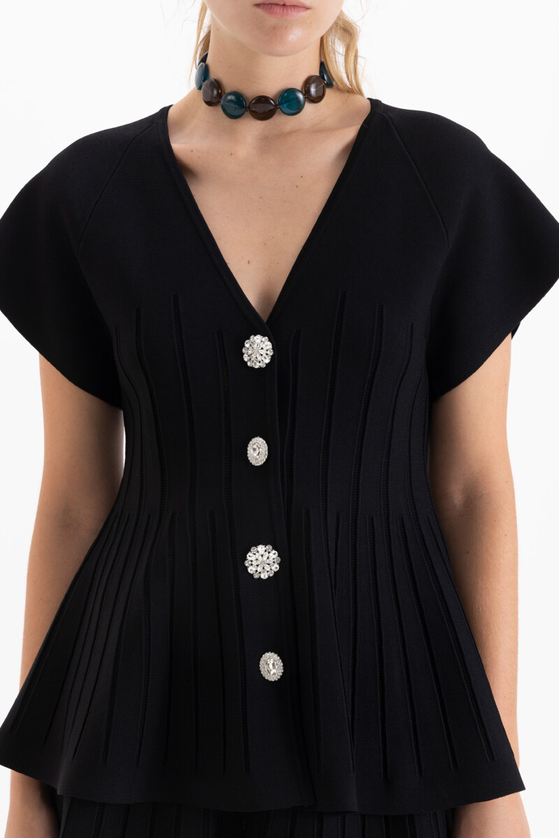 CARDIGAN LINES Negro