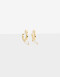 Aros Argollas Cubic zirconia Aros Argolla De La Línea Delicates. - Dorado