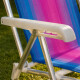 Silla reclinable 4 posiciones aluminio ROSA