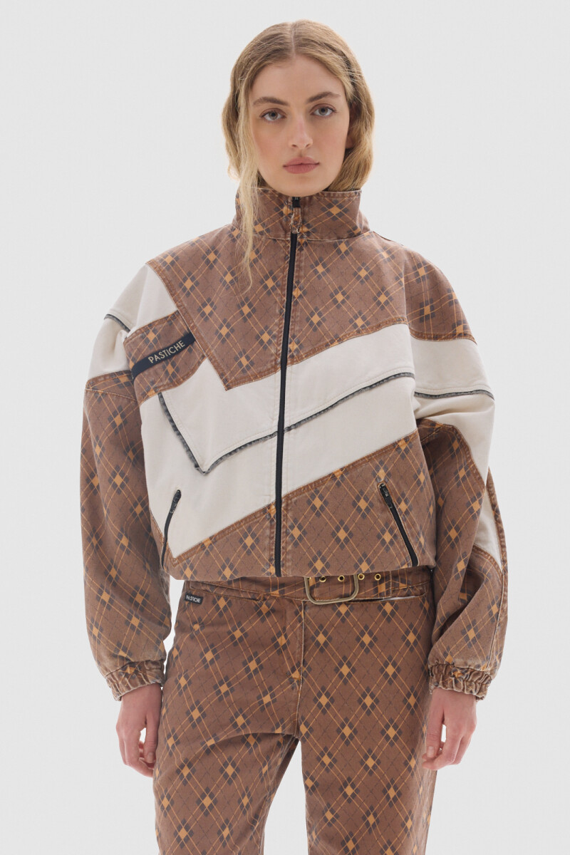 Campera Olímpica Print Brown