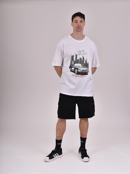 REMERA DEN PRINT BLANCO