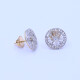 Caravanas oro 18k antiguas con brillantes y diamantes. Caravanas oro 18k antiguas con brillantes y diamantes.
