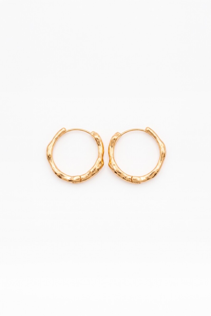 Aros de acero dorado