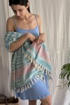 Vestido Corto Pe Celeste